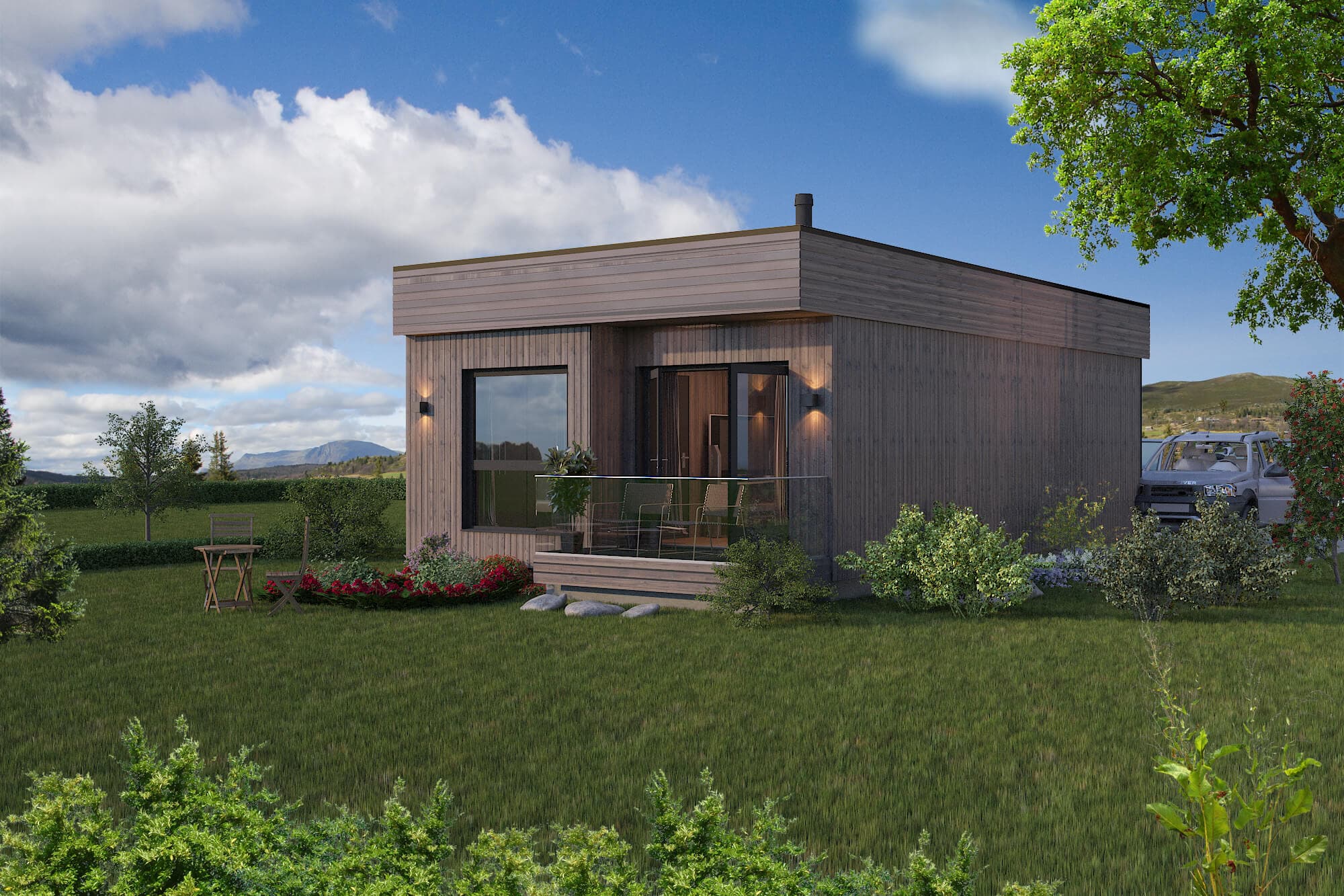 Minibolig 50 Flatt Tak